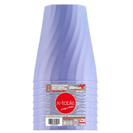 Vaso de Plastico PP "X-Table" Violeta 320ml (8 Uds)