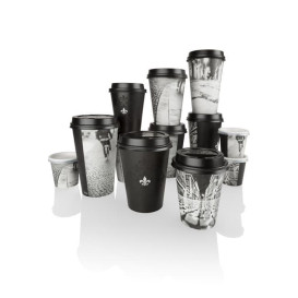 Vaso Cartón 8Oz/240ml "Parisian" Ø7,9cm (50 Uds)