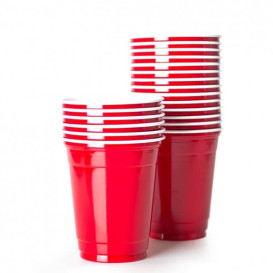 Vaso Rojo Americano para Fiestas 470ml (50 Uds)