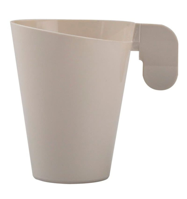 Taza de Plástico Design Crema 72ml (12 Uds) Taza de Plástico Design Crema 72ml (12 Uds)