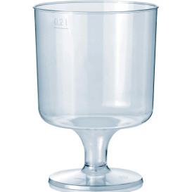 Copa con Pie de Plastico 200 ml (10 Uds)