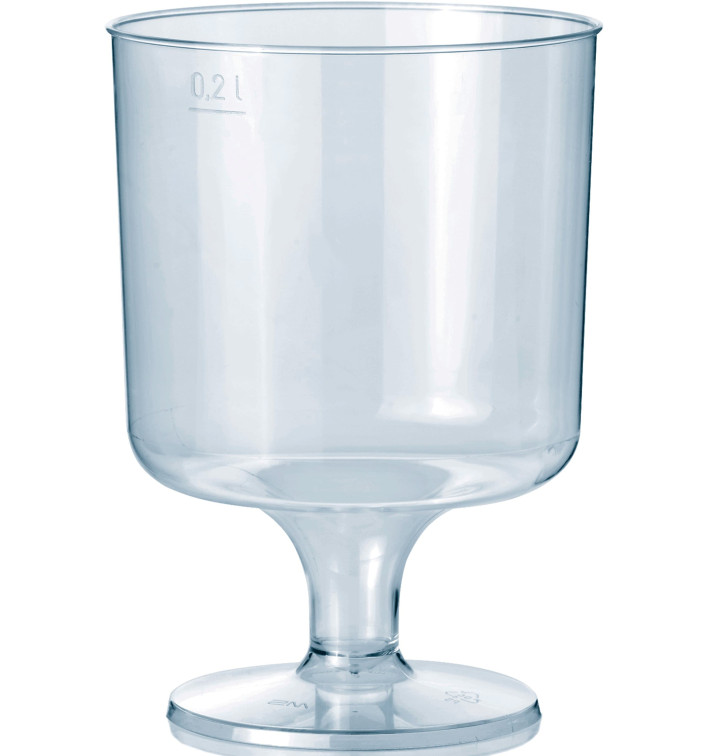 Copa con Pie de Plastico 200 ml (10 Uds) Copa con Pie de Plastico 200 ml (10 Uds)