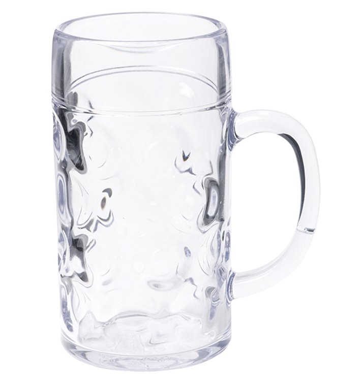 Jarra de Plastico para Cerveza Transp. Ø105mm 1000ml (1 Ud) Jarra de Plastico para Cerveza Transp. Ø105mm 1000ml (1 Ud)