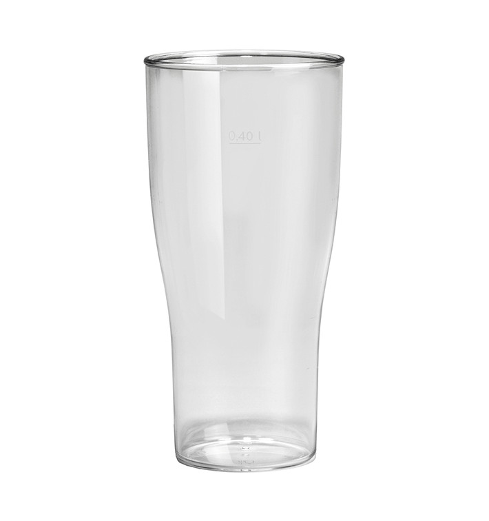 Vaso Reutilizable SAN Cerveza Transparente 400ml (5 Uds) Vaso Reutilizable SAN Cerveza Transparente 400ml (5 Uds)