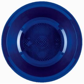 Plato de Plastico Hondo Azul Round PP Ø195mm (50 Uds)
