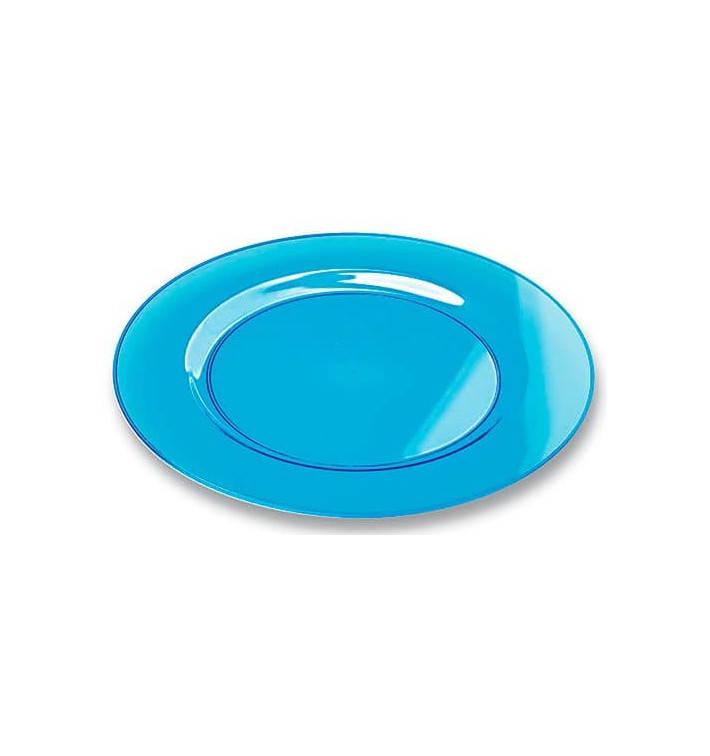 Plato Plastico Redondo Extra Rigido Turquesa 19cm (10 Uds) Plato Plastico Redondo Extra Rigido Turquesa 19cm (10 Uds)