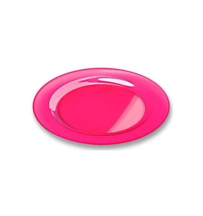 Plato Plastico Redondo Extra Rigido Frambuesa 26cm (6 Uds) Plato Plastico Redondo Extra Rigido Frambuesa 26cm (6 Uds)