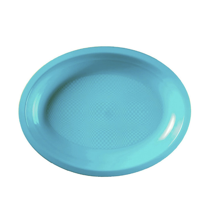 Bandeja Ovalada Turquesa Round PP 255x190mm (50 Uds) Bandeja Ovalada Turquesa Round PP 255x190mm (50 Uds)
