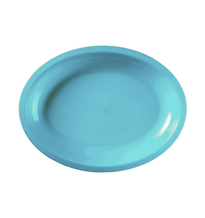 Bandeja Ovalada Turquesa Round PP 315x220mm (25 Uds) Bandeja Ovalada Turquesa Round PP 315x220mm (25 Uds)