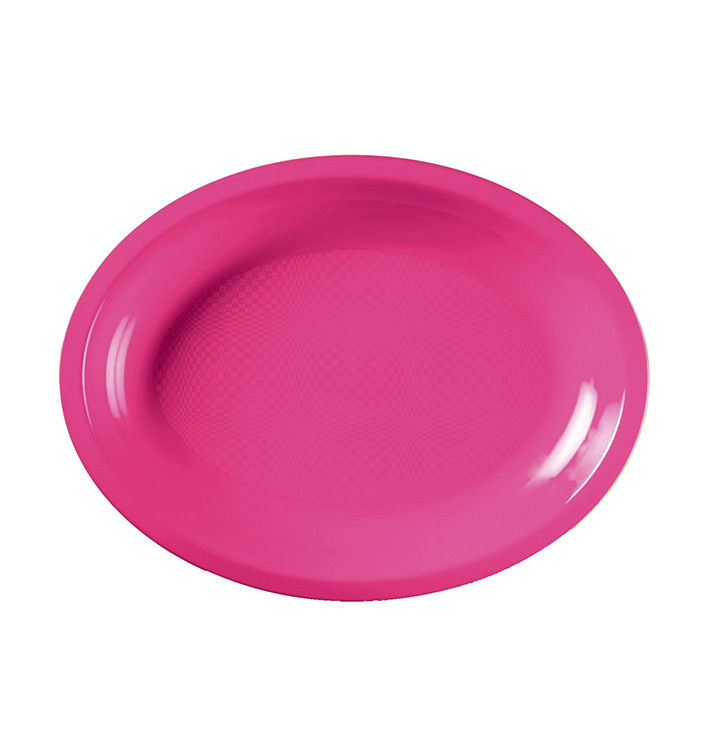 Bandeja Ovalada Fucsia Round PP 315x220mm (25 Uds) Bandeja Ovalada Fucsia Round PP 315x220mm (25 Uds)