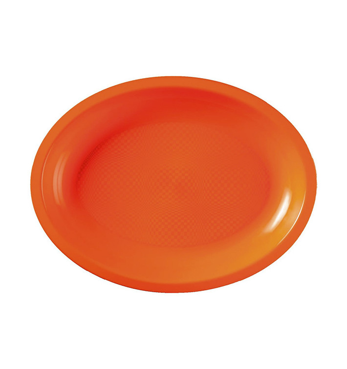 Bandeja Ovalada Naranja Round PP 315x220mm (25 Uds) Bandeja Ovalada Naranja Round PP 315x220mm (25 Uds)