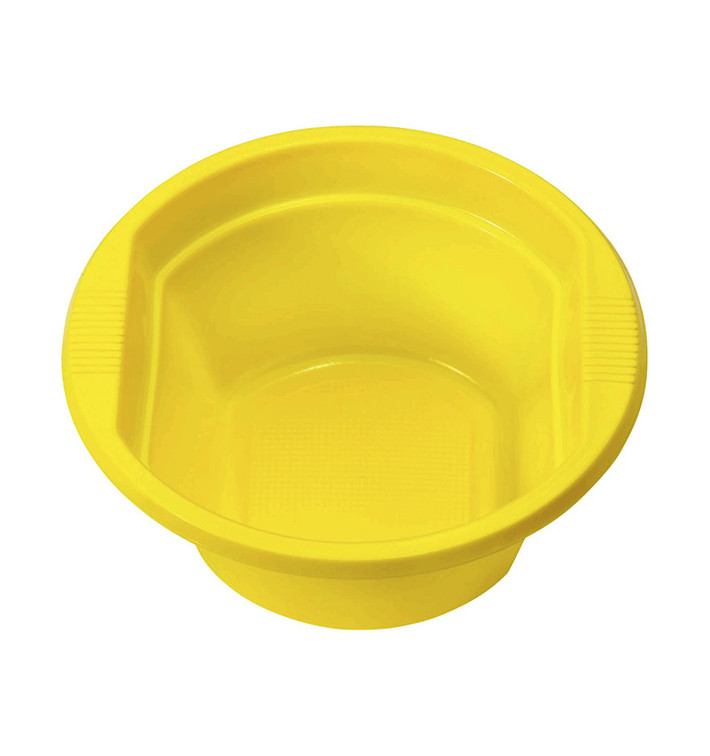 Bol de Plastico PS Amarillo 250ml Ø12cm (30 Uds)