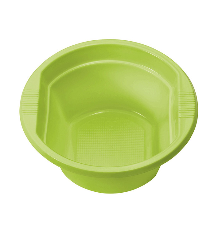 Bol de Plastico PS Verde Lima 250ml Ø12cm (30 Uds) Bol de Plastico PS Verde Lima 250ml Ø12cm (30 Uds)