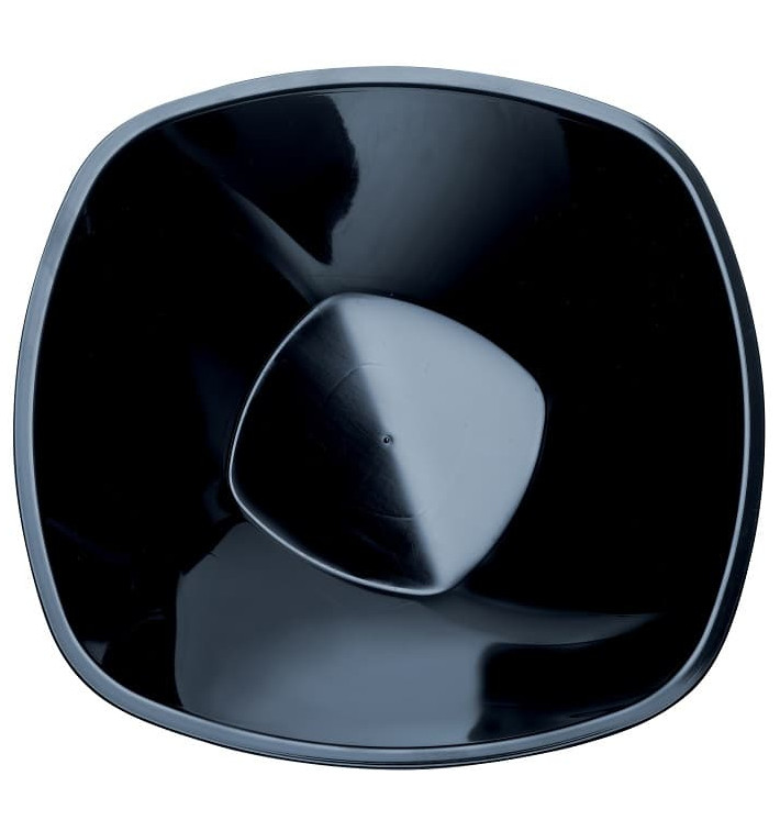 Bol de Plastico Negro Square PP Ø277mm 3000ml (3 Uds) Bol de Plastico Negro Square PP Ø277mm 3000ml (3 Uds)