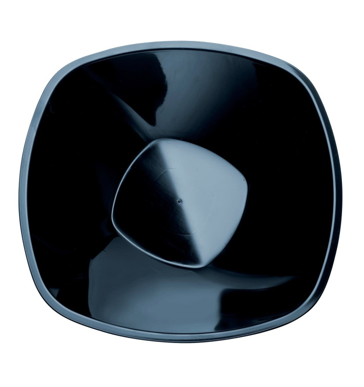 Bol de Plastico Negro Square PP Ø210mm 1250ml (3 Uds) Bol de Plastico Negro Square PP Ø210mm 1250ml (3 Uds)