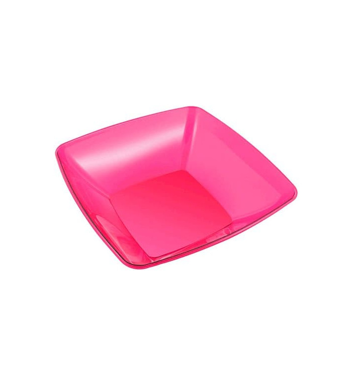 Bol de Plastico Cuadrado Frambuesa 28x28cm (1 Uds) Bol de Plastico Cuadrado Frambuesa 28x28cm (1 Uds)
