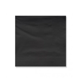 Servilleta de Papel Cenefa  25x25cm Negra (100 Uds)