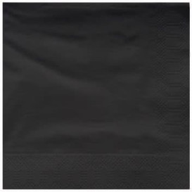 Servilleta de Papel Cenefa  25x25cm Negra (100 Uds)