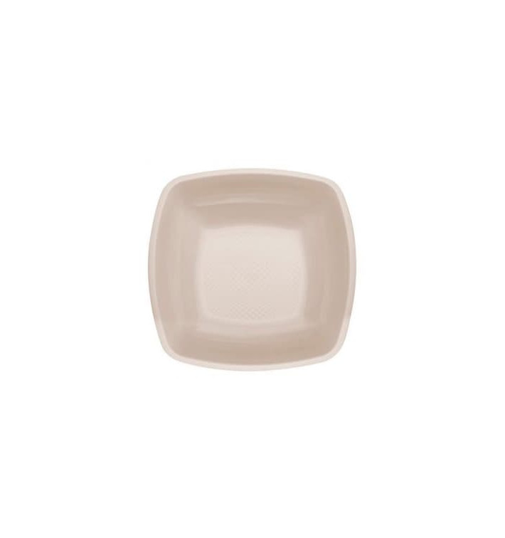 Plato de Plastico Hondo Beige Square PP 180mm (25 Uds) Plato de Plastico Hondo Beige Square PP 180mm (25 Uds)