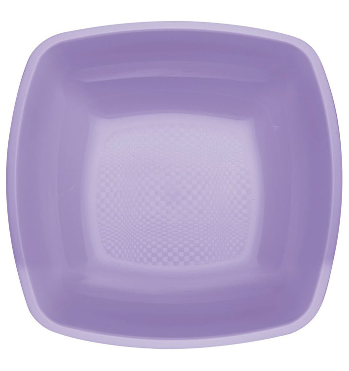 Plato de Plastico Hondo Lila Square PP 180mm (25 Uds) Plato de Plastico Hondo Lila Square PP 180mm (25 Uds)