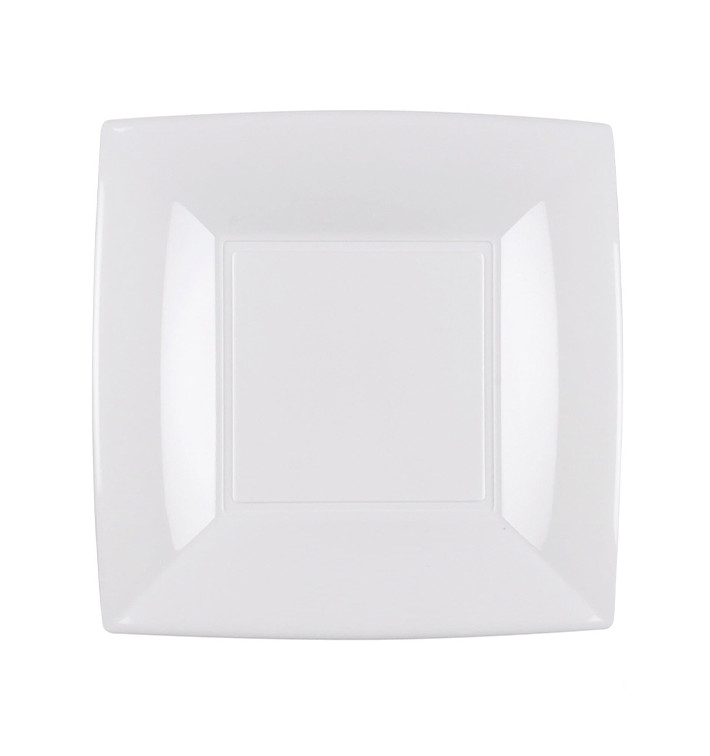 Plato de Plastico Llano Blanco Nice PP 180mm (25 Uds) Plato de Plastico Llano Blanco Nice PP 180mm (25 Uds)
