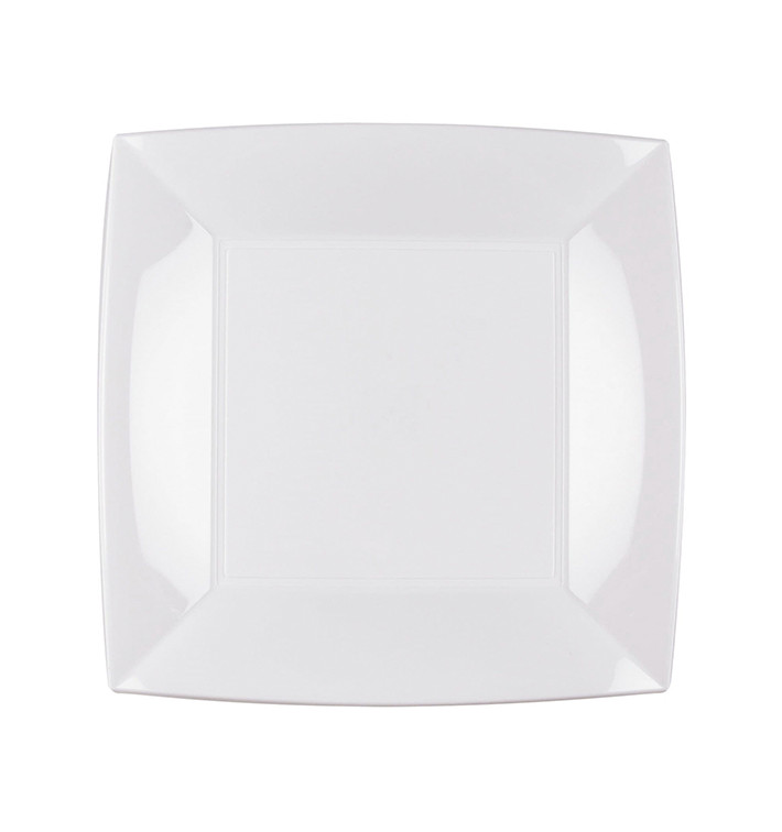 Plato de Plastico Llano Blanco Nice PP 230mm (25 Uds) Plato de Plastico Llano Blanco Nice PP 230mm (25 Uds)