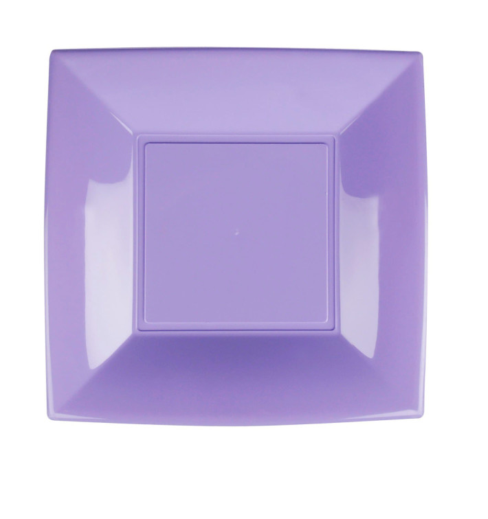 Plato de Plastico Llano Lila Nice PP 230mm (25 Uds) Plato de Plastico Llano Lila Nice PP 230mm (25 Uds)
