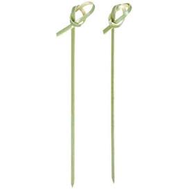 Pinchos de Bambu "Lazo" Verde Natural 180mm (200 Uds)