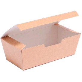 Caja Comida para Llevar Kraft 16,5x7,5x6cm (25 Uds)