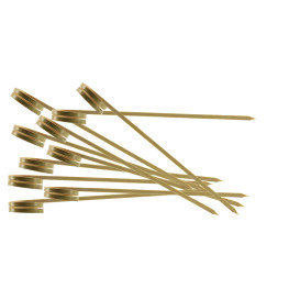 Pincho de Bambu con Asa Rizada 120mm (200 Uds)