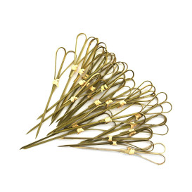 Pincho de Bambú "Cuore" Verde Natural 180mm (200 Uds)
