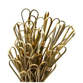 Pincho de Bambú "Cuore" Verde Natural 120mm (200 Uds)