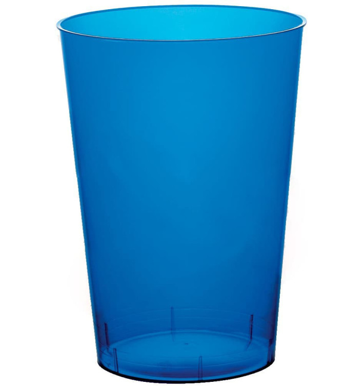 Vaso de Plastico Moon Azul Transp. PS 230ml (50 Uds) Vaso de Plastico Moon Azul Transp. PS 230ml (50 Uds)