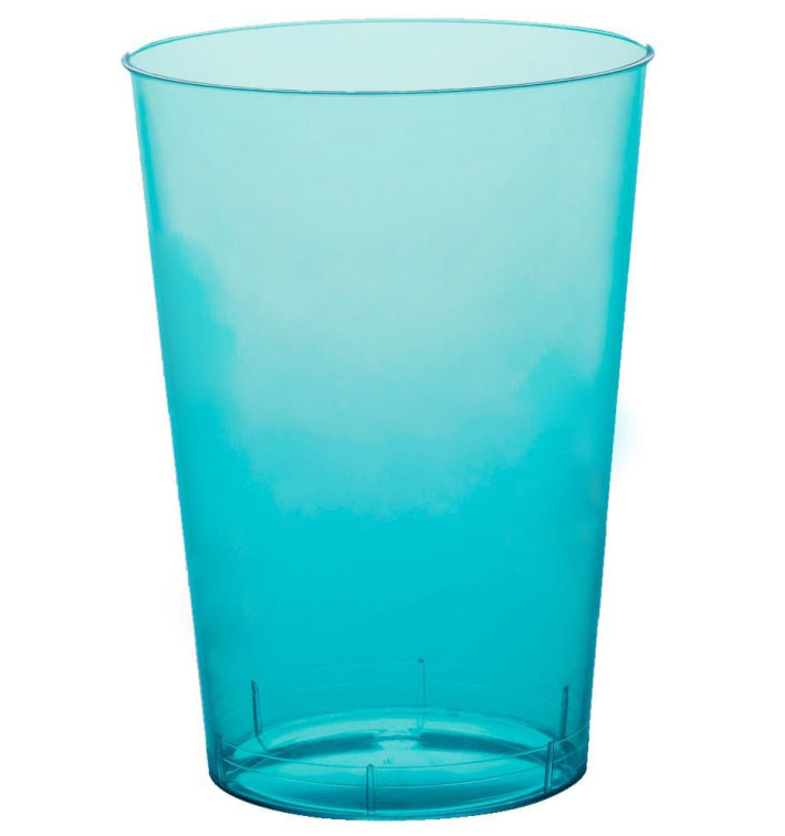 Vaso de Plastico Moon Turquesa Transp. PS 230ml (50 Uds) Vaso de Plastico Moon Turquesa Transp. PS 230ml (50 Uds)
