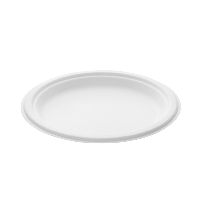 Plato Caña de Azucar Blanco Ø230mm (50 Uds) Plato Caña de Azucar Blanco Ø230mm (50 Uds)