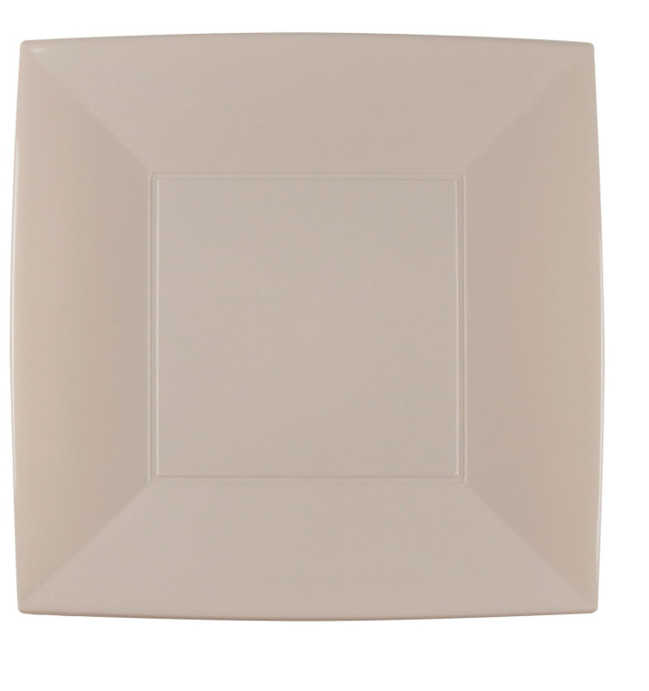Plato de Plastico Llano Beige Nice PP 290mm (12 Uds) Plato de Plastico Llano Beige Nice PP 290mm (12 Uds)