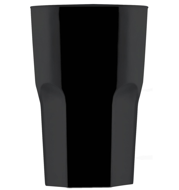 Vaso Reutilizable SAN Granity Negro 400 ml (5 Uds) Vaso Reutilizable SAN Granity Negro 400 ml (5 Uds)