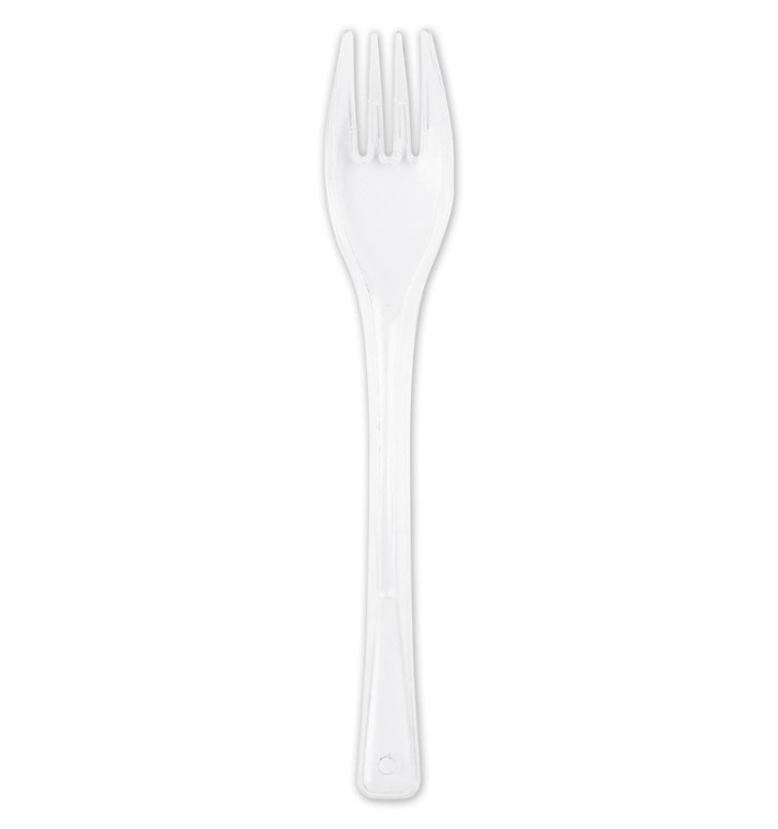 Tenedor de Plastico Fly Blanco 140mm (50 Uds) Tenedor de Plastico Fly Blanco 140mm (50 Uds)