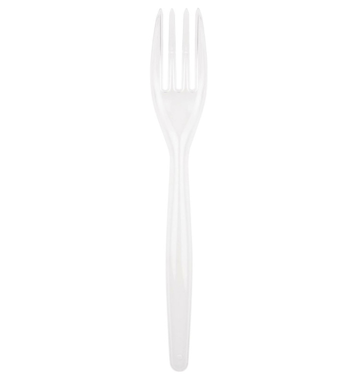 Tenedor de Plastico Easy PS Blanco 180mm (20 Uds) Tenedor de Plastico Easy PS Blanco 180mm (20 Uds)