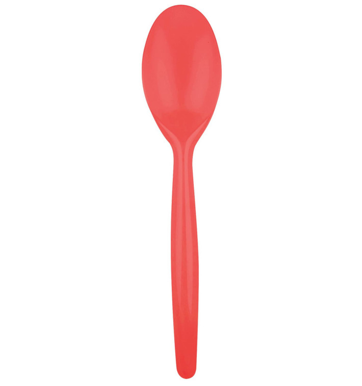 Cuchara de Plastico Easy PS Rojo 185 mm (20 Uds) Cuchara de Plastico Easy PS Rojo 185 mm (20 Uds)