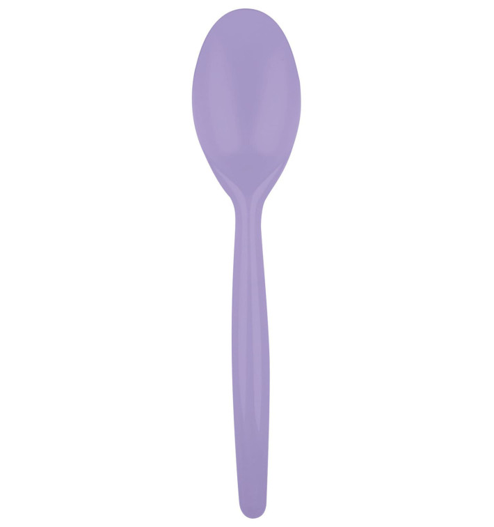 Cuchara de Plastico Easy PS Lila 185 mm (20 Uds) Cuchara de Plastico Easy PS Lila 185 mm (20 Uds)
