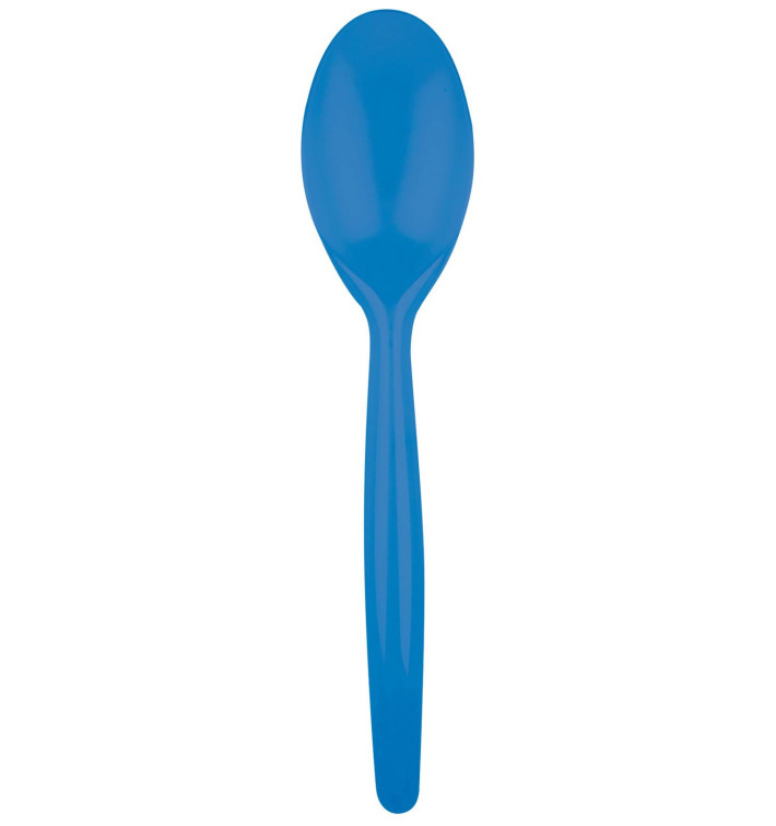 Cuchara de Plastico Easy PS Azul Transp. 185 mm (20 Uds) Cuchara de Plastico Easy PS Azul Transp. 185 mm (20 Uds)