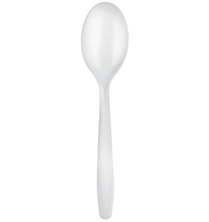 Cuchara de Plastico Easy PP Blanco 175mm (100 Uds) Cuchara de Plastico Easy PP Blanco 175mm (100 Uds)