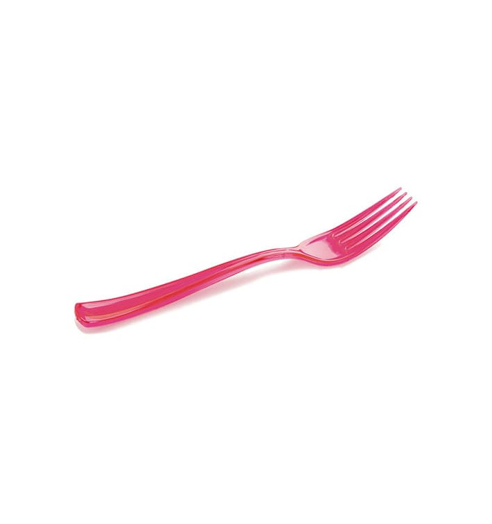 Tenedor de Plastico Premium Frambuesa 190 mm (10 Uds) Tenedor de Plastico Premium Frambuesa 190 mm (10 Uds)