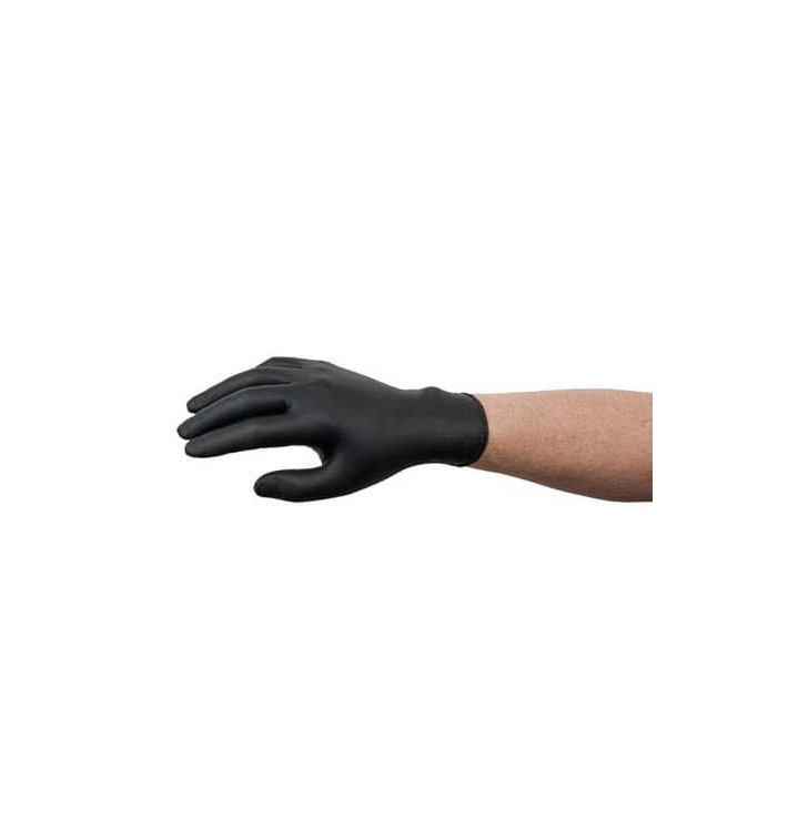 Guantes de Nitrilo Sin Talco Negro Talla XL AQL 1.5 (100 Uds) Guantes de Nitrilo Sin Talco Negro Talla XL AQL 1.5 (100 Uds)