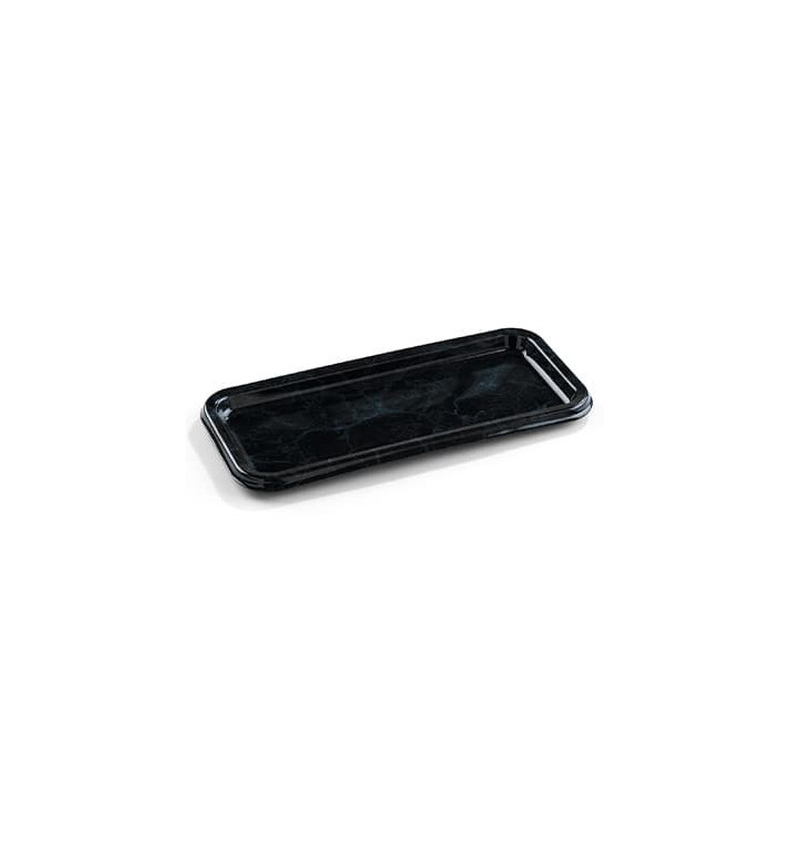 Bandeja Plastico Rectangular Mármol 35X16 cm (5 Uds) Bandeja Plastico Rectangular Mármol 35X16 cm (5 Uds)