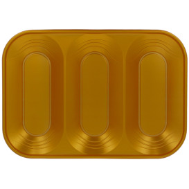 Bandeja de Plastico PP "X-Table" 3C Oro 330x230mm (2 Uds)