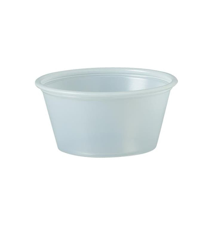 Tarrina de Plastico PS para Salsas 60ml Ø62mm (250 Uds) Tarrina de Plastico PS para Salsas 60ml Ø62mm (250 Uds)