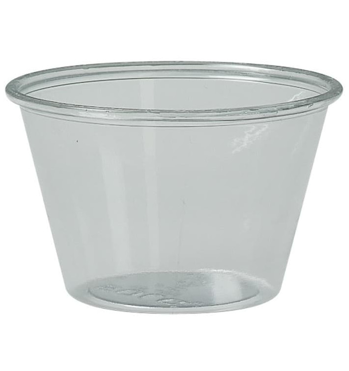 Tarrina de Plastico PET para Salsas 120ml Ø74mm (250 Uds) Tarrina de Plastico PET para Salsas 120ml Ø74mm (250 Uds)