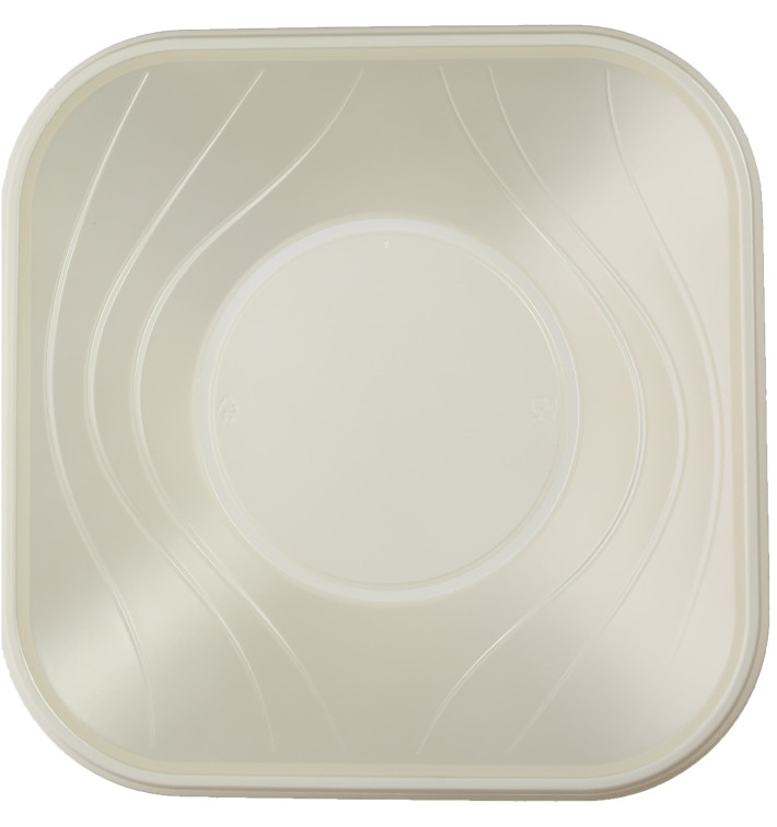 Bol de Plastico PP "X-Table" Cuadrado Perla 180x180mm (8 Uds) Bol de Plastico PP "X-Table" Cuadrado Perla 180x180mm (8 Uds)